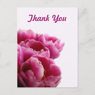 Cartes postales en Merci de tulipes violettes