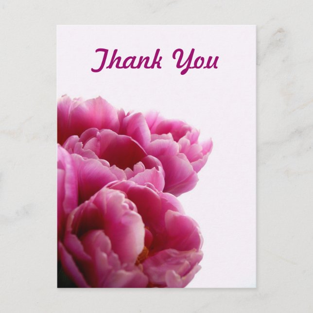 Cartes postales en Merci de tulipes violettes (Devant)
