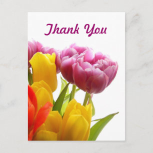 Cartes postales en Merci de tulipes violettes et j