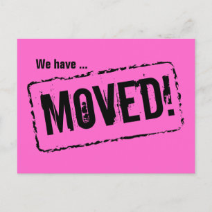 Cartes postales en mouvement rose pour votre nouve
