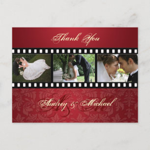 Cartes postales en Velours rouge broyé/Photos Merc