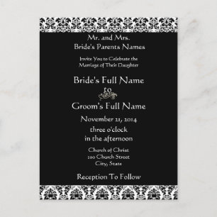 Cartes postales Faire-part de mariage bon marché