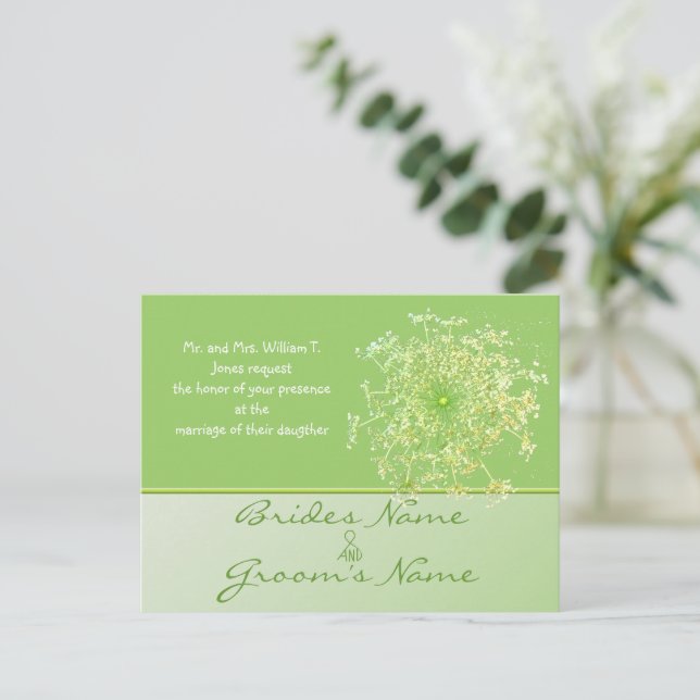 Cartes postales Faire-part de mariage bon marché (Debout devant)
