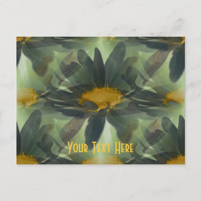 Cartes postales florales personnalisables (Devant)