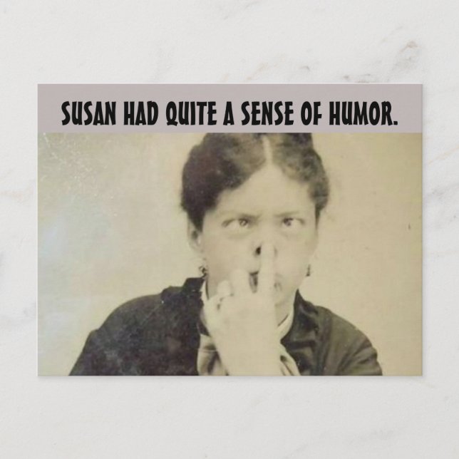 CARTES Postales FUNNY RETRO HOUSEWIFE 'FUNNY FACE' (Devant)