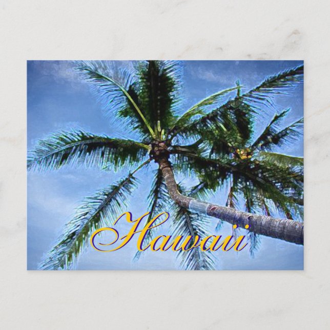 Cartes postales Hawaiian Palm Trees (Devant)