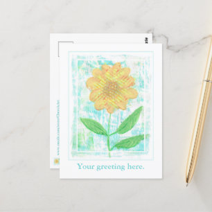 Cartes postales Jaune Jolie Abstraite