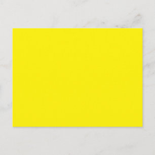 Cartes postales   Jaune vif   Minimalisme moderne