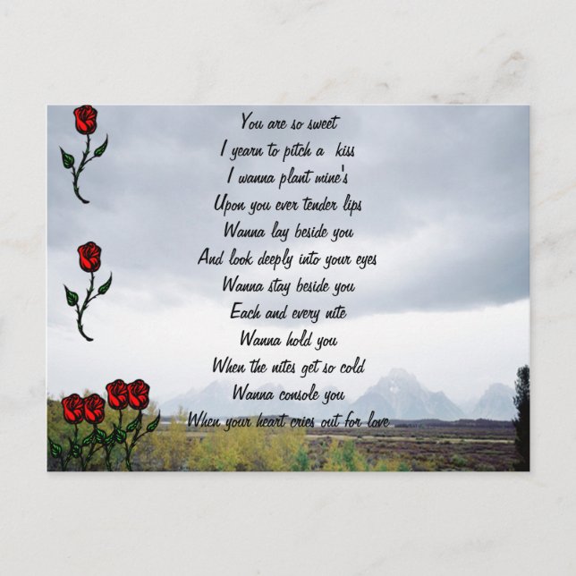 Cartes postales je t'aime (Devant)