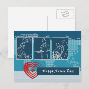 Cartes postales Joyeuses de la Journée des infirmi