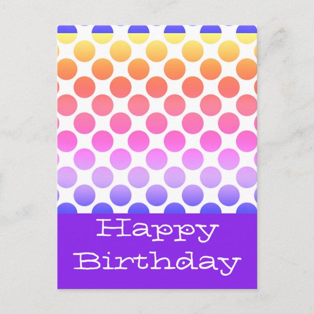 Cartes postales joyeux anniversaire (Devant)