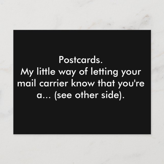 Cartes postales. Ma petite façon de laisser ton co (Devant)