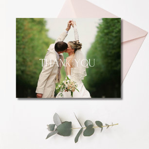 Cartes postales mariage Photo Merci