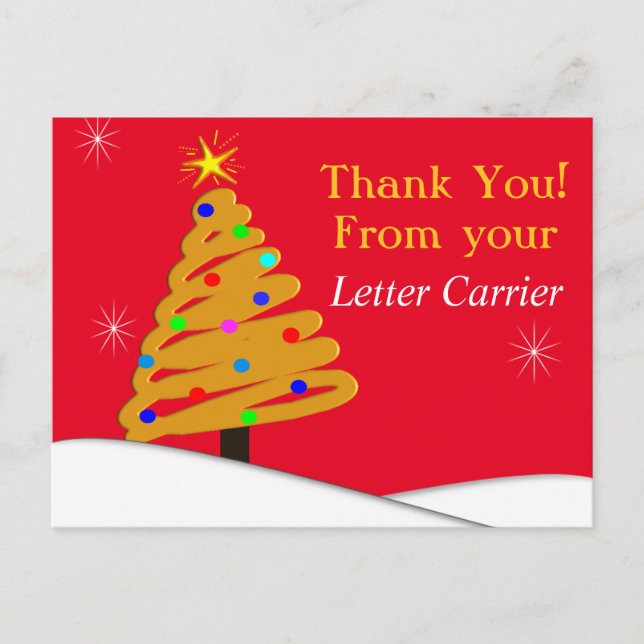 Cartes POSTALES MERCI Facteur 9 (Devant)