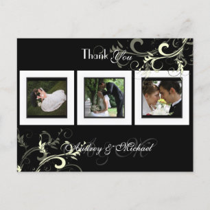 Cartes postales Merci mariage insérez vos photos
