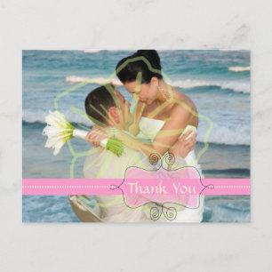 Cartes postales Merci mariage insérez vos photos