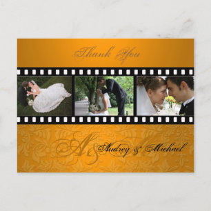 Cartes postales Merci mariage insérez vos photos
