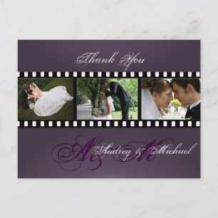 Cartes postales Merci mariage insérez vos photos