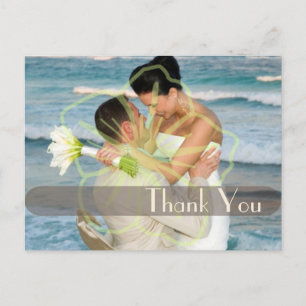 Cartes postales Merci mariage insérez vos photos