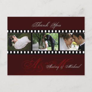 Cartes postales Merci mariage insérez vos photos