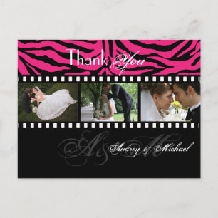 Cartes postales Merci mariage insérez vos photos