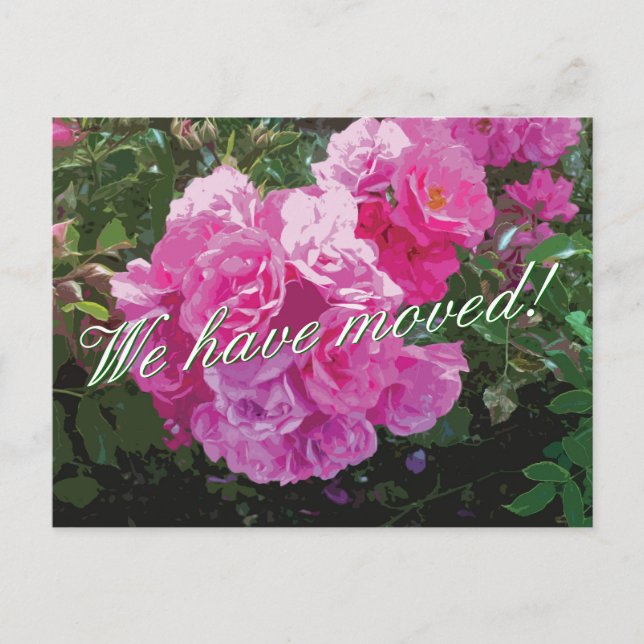 Cartes postales mignonnes en mouvement avec fleurs (Devant)