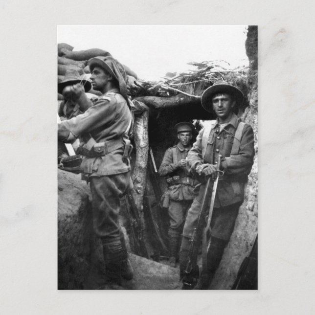 Cartes postales montrant des Diggers à Gallipoli (Devant)