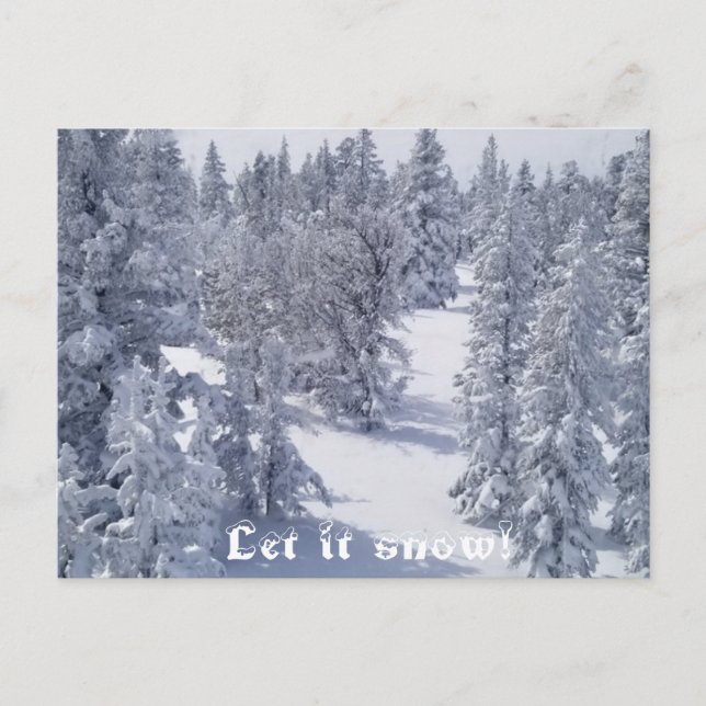 Cartes postales neige qui tombe (Devant)