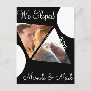 Cartes postales noires triangulaires pour photos d