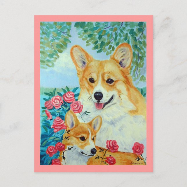 Cartes postales Pembroke Welsh Corgi (Devant)