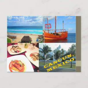 CARTES POSTALES PERSONNALISÉES - CANCUN COLLAGE 1