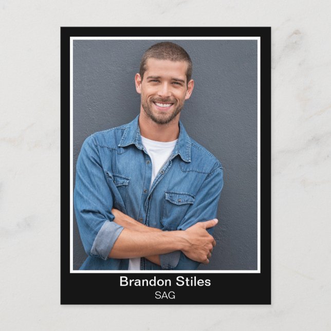 Cartes postales personnalisées pour les acteurs (Devant)