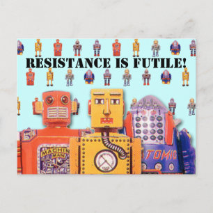 Cartes postales personnalisées Robot Jouet