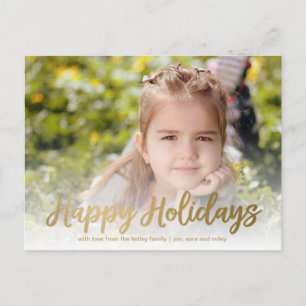 Cartes postales photo avec Joyuses Fêtes en écritu