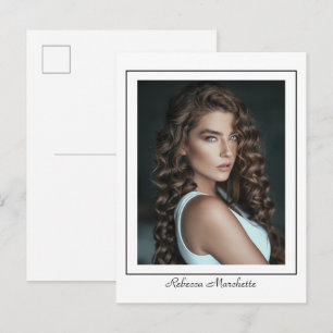 Cartes postales photo d'acteur avec bordure pour i