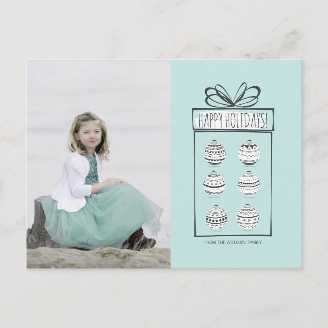 Cartes postales photo de vacances de Noël (Devant)