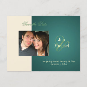 Cartes postales photo pour sauver la date,