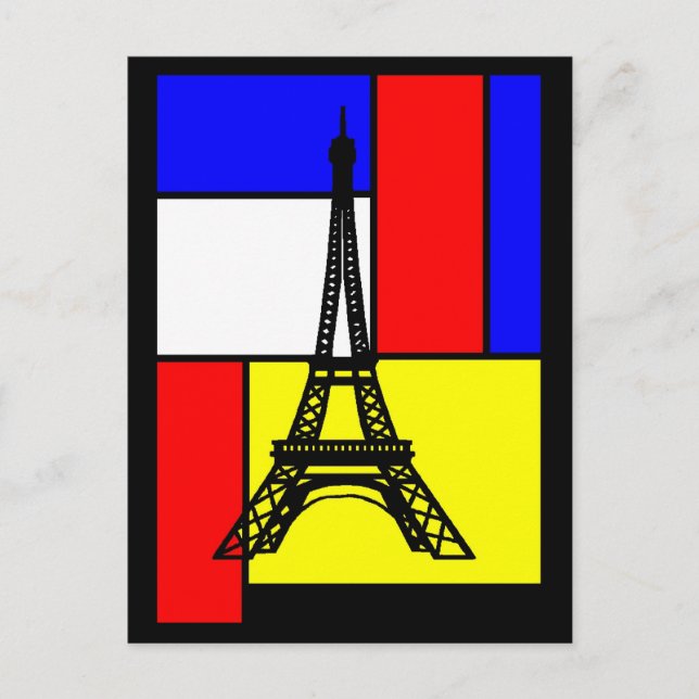 CARTES POSTALES POP ART PARIS DESIGNS LOGOS VISUEL POSTKARTE (Vorderseite)