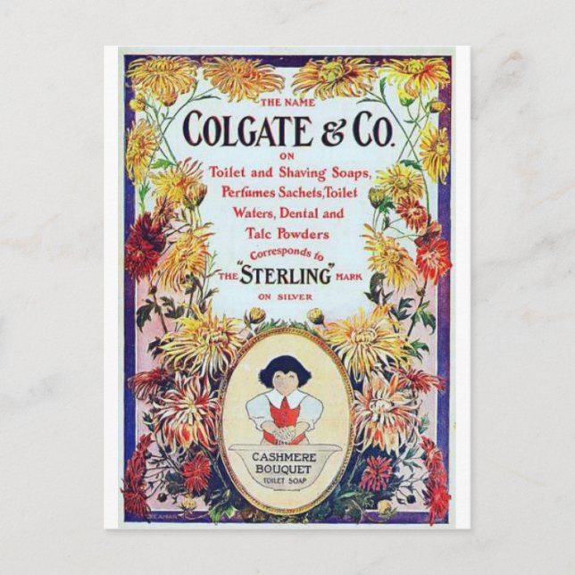 Cartes postales pour annonces de beauté vintages (Devant)