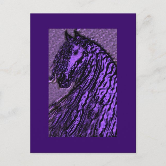 Cartes postales pour Cheval Violet (Devant)
