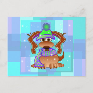 Cartes postales pour chien des neiges