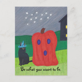 Cartes postales pour Halloween citrouille Ghost et