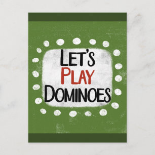 Cartes postales pour jouer aux dominos