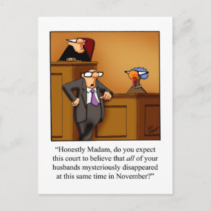 Cartes postales pour l'Humour de Thanksgiving