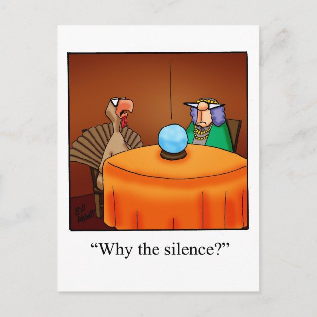Cartes postales pour l'Humour de Thanksgiving (Devant)