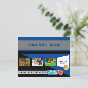 Cartes postales professionnelles pour l'entretien 