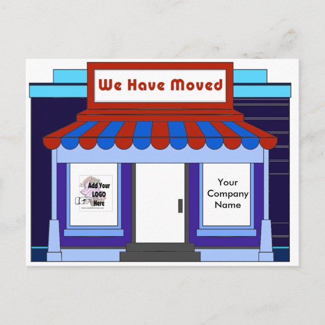 Cartes postales publicitaires pour déménagement d' (Devant)