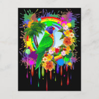 Cartes postales Rainbow Lorikeet Parrot