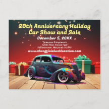Cartes postales Retro Hot Rod Auto Gîtes