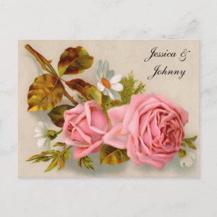 Cartes postales romantiques pour annoncer la date